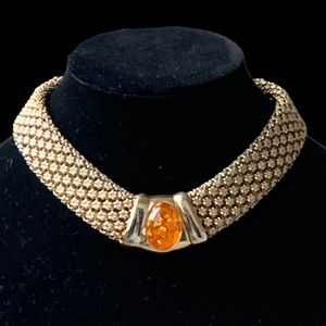 Amber Egyptian style necklace